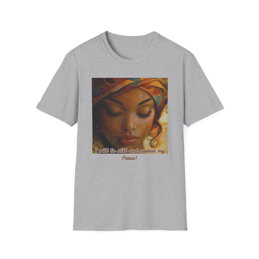 Serene Soul Unisex Softstyle T-Shirt, Relaxed Fit Tee, Affirmation Shirt, Self-Care Apparel, Gift for Mindfulness Lovers