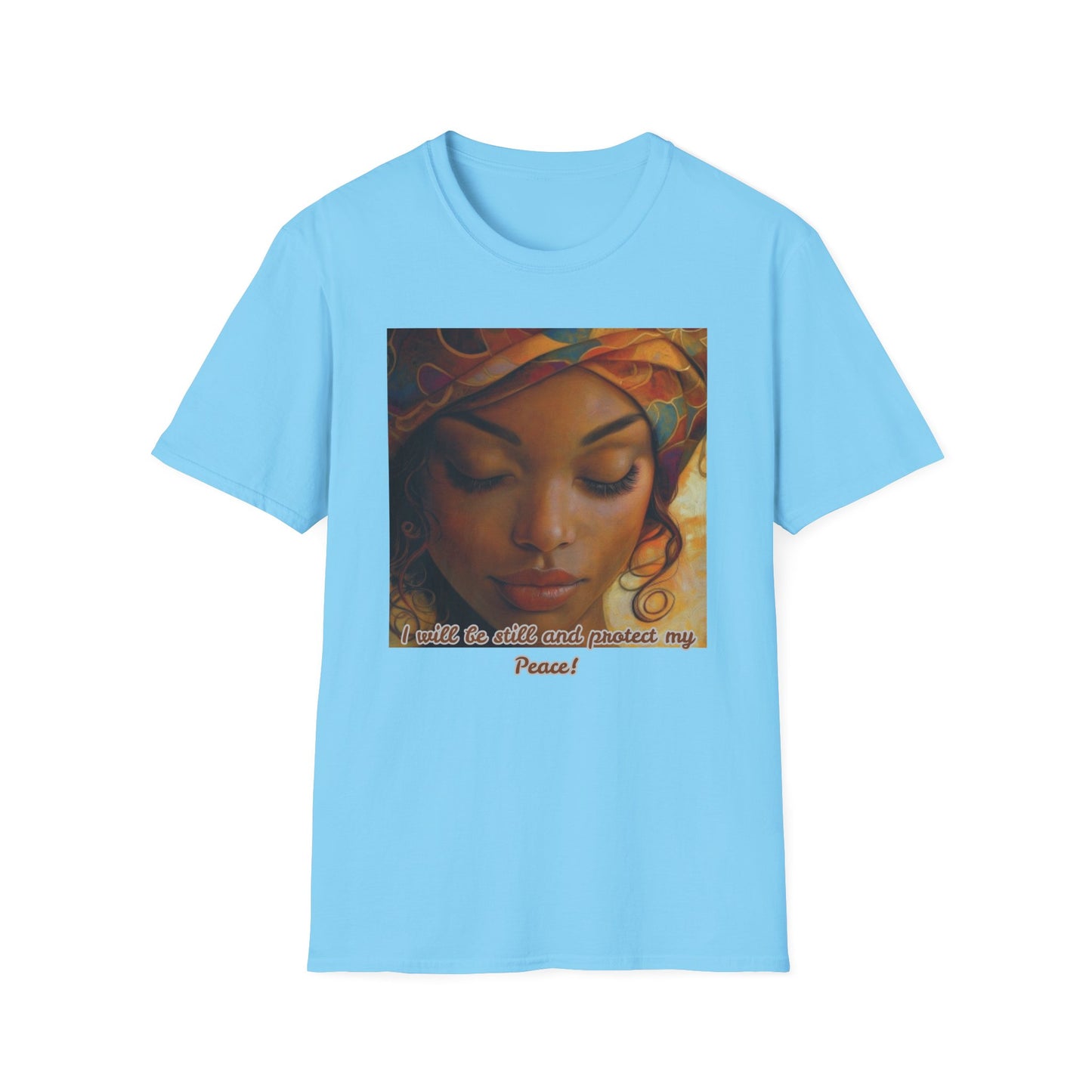 Serene Soul Unisex Softstyle T-Shirt, Relaxed Fit Tee, Affirmation Shirt, Self-Care Apparel, Gift for Mindfulness Lovers