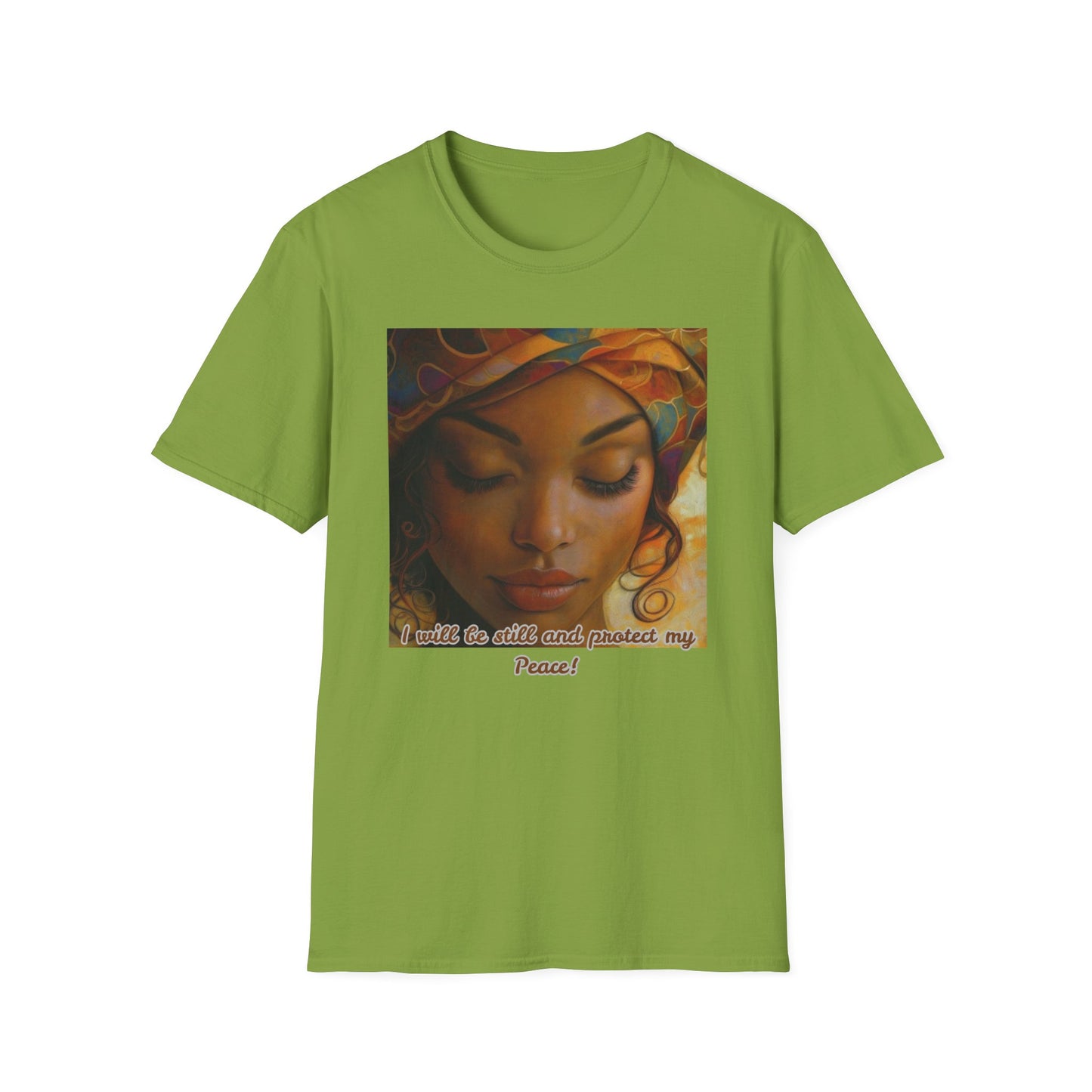 Serene Soul Unisex Softstyle T-Shirt, Relaxed Fit Tee, Affirmation Shirt, Self-Care Apparel, Gift for Mindfulness Lovers