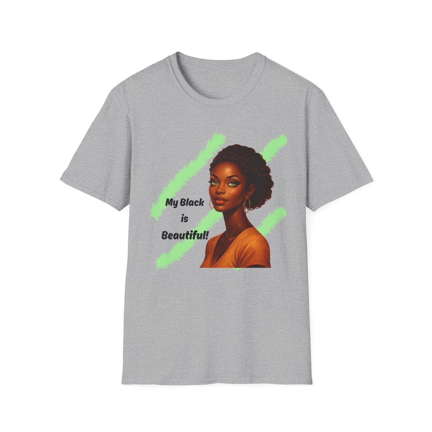 Melanin Queen Graphic T-Shirt – Black Is Beautiful Tee | Afro Woman Art Shirt | Black Girl Magic Streetwear | Empowerment Apparel