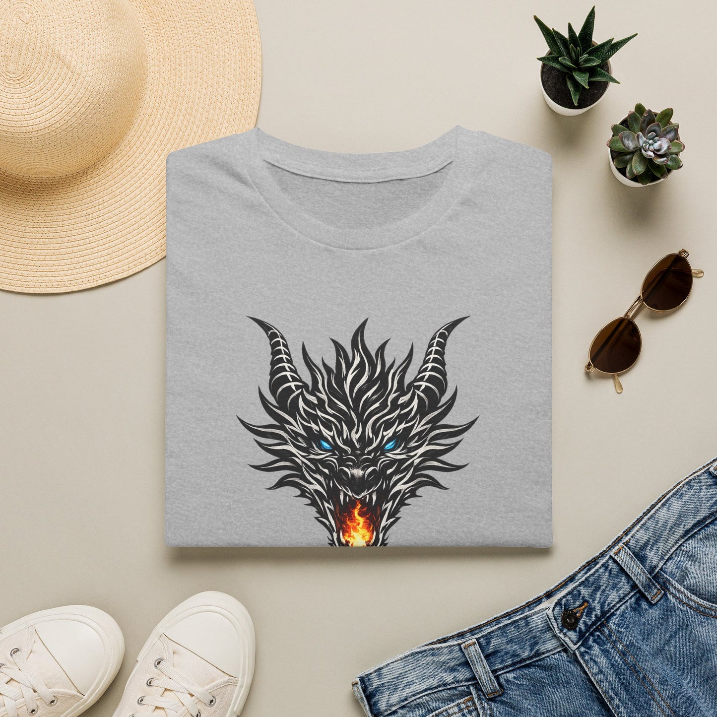Dragon Flame T‑Shirt — "Dreams don't make kings. Dragons did." Fantasy Graphic Tee