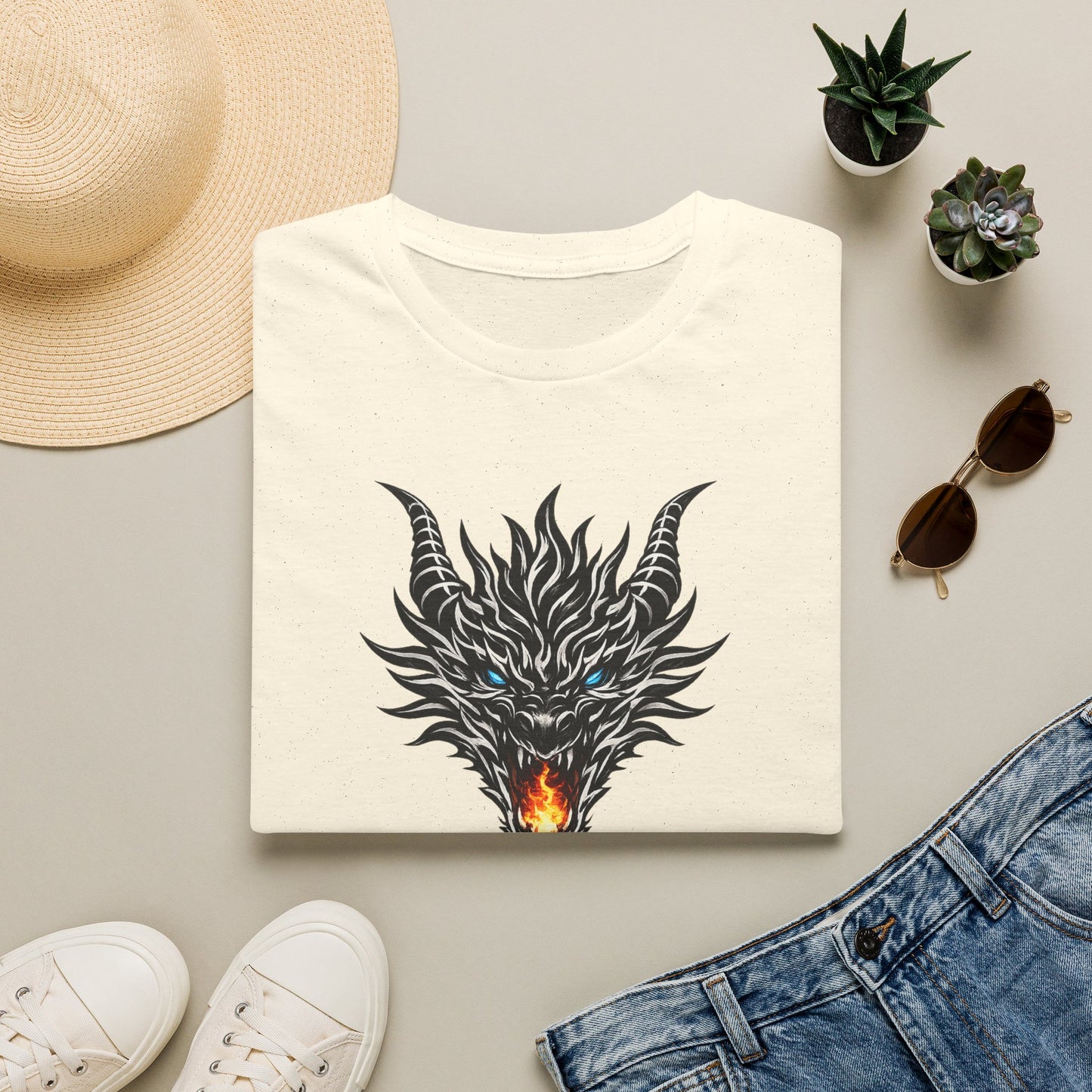 Dragon Flame T‑Shirt — "Dreams don't make kings. Dragons did." Fantasy Graphic Tee