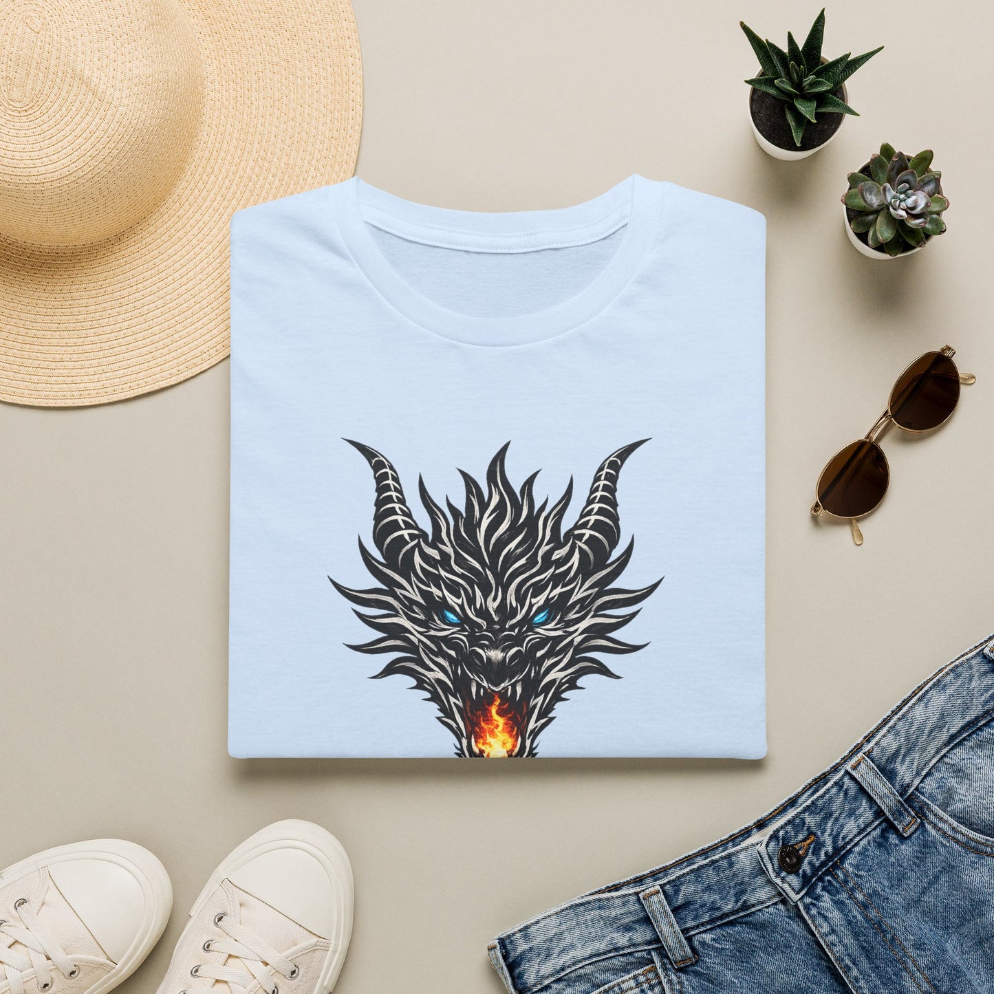 Dragon Flame T‑Shirt — "Dreams don't make kings. Dragons did." Fantasy Graphic Tee