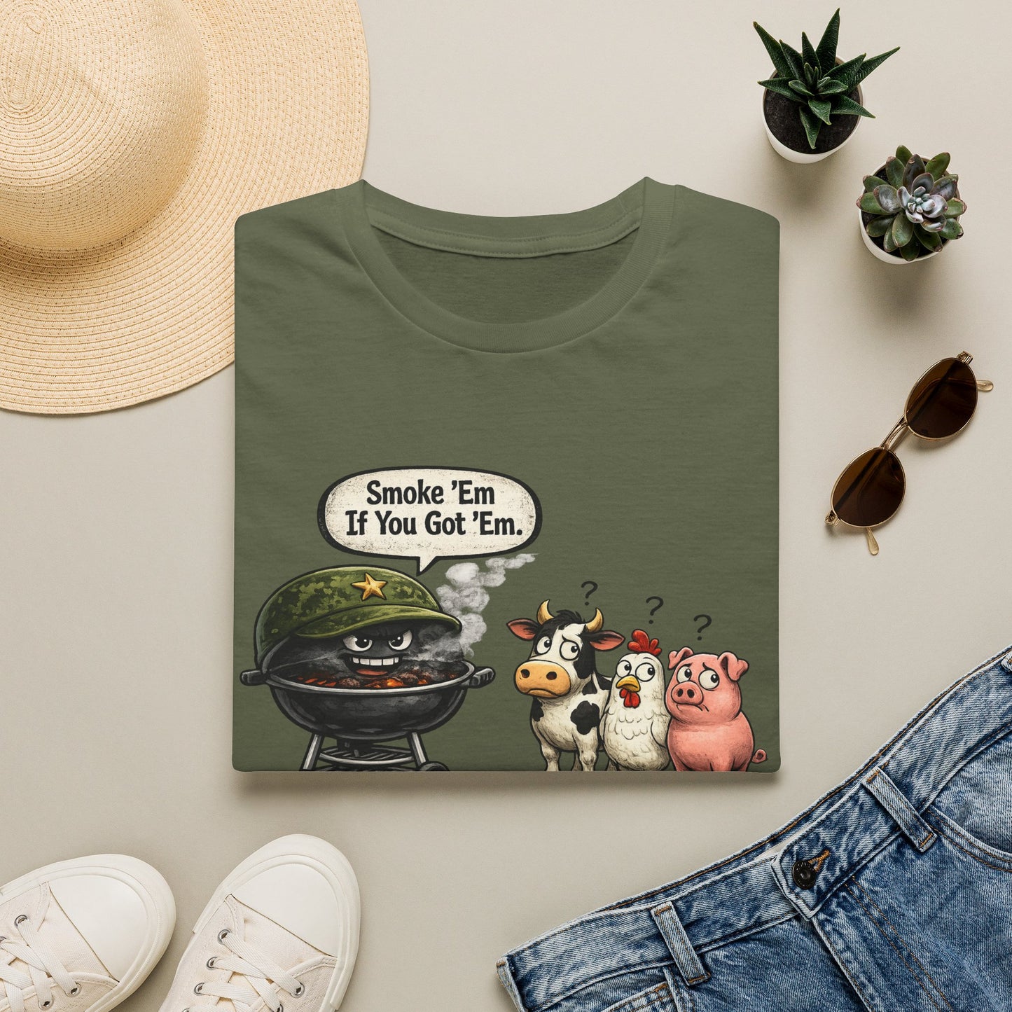 Grill Master Tee — "Smoke 'Em If You Got 'Em" Funny BBQ Shirt
