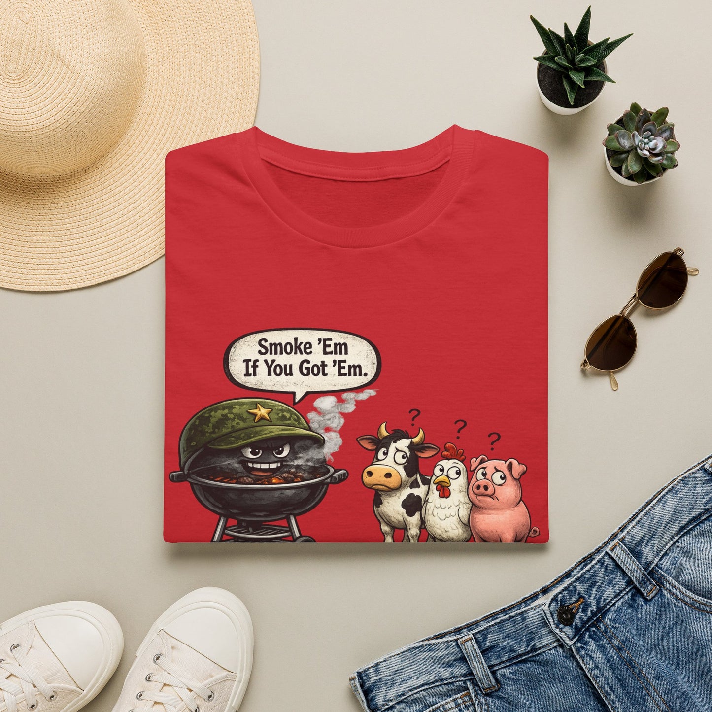 Grill Master Tee — "Smoke 'Em If You Got 'Em" Funny BBQ Shirt