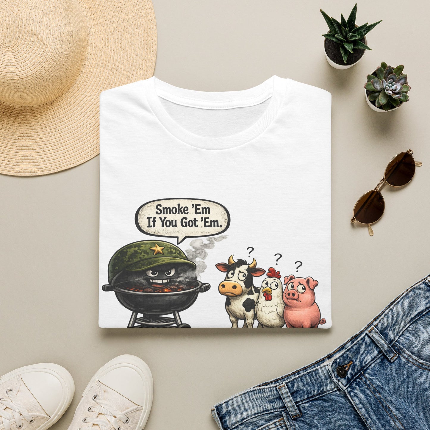 Grill Master Tee — "Smoke 'Em If You Got 'Em" Funny BBQ Shirt
