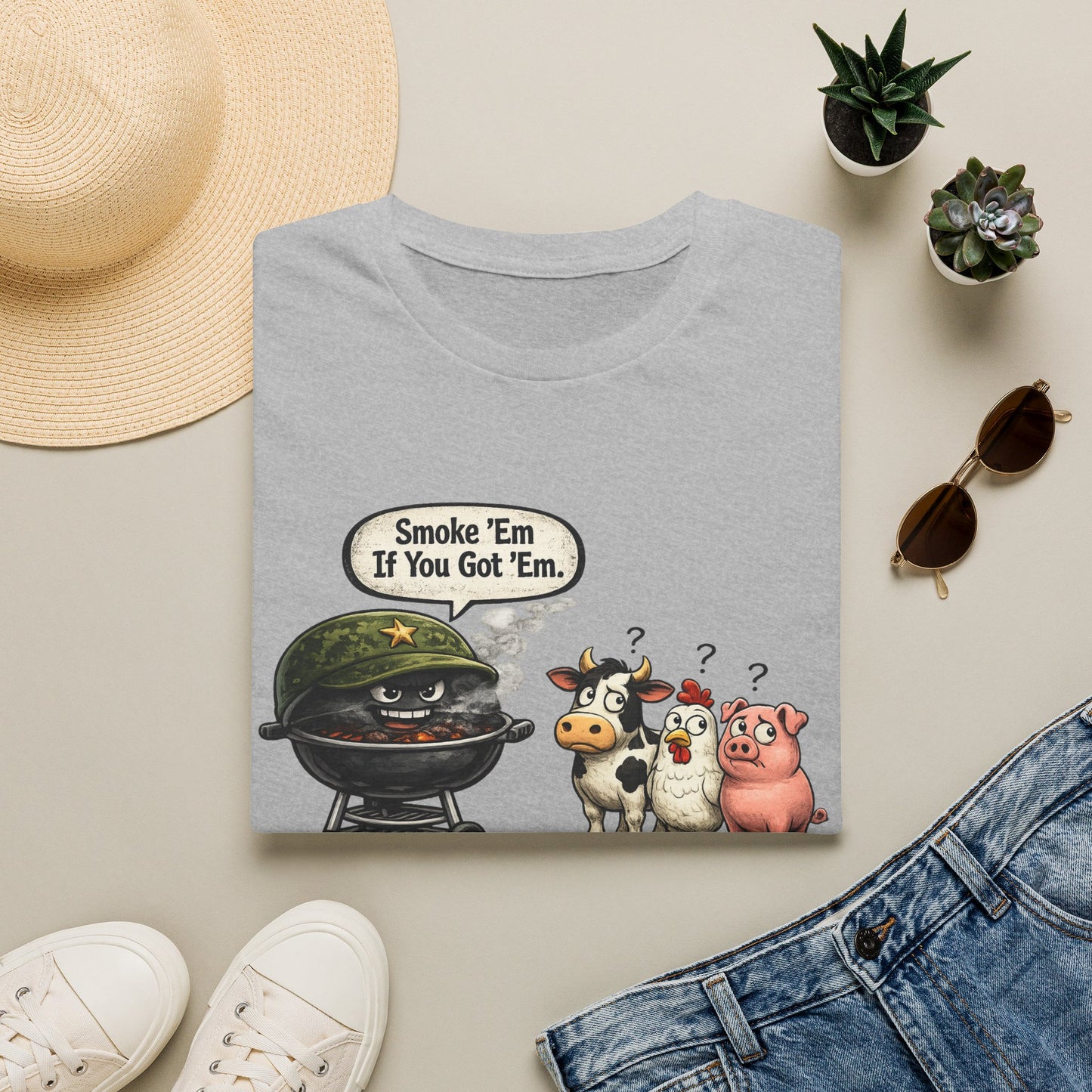 Grill Master Tee — "Smoke 'Em If You Got 'Em" Funny BBQ Shirt