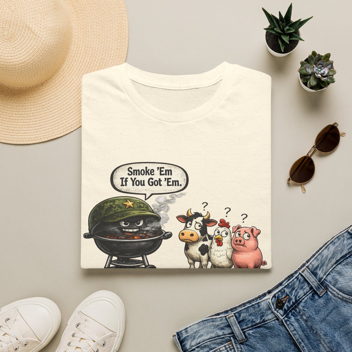 Grill Master Tee — "Smoke 'Em If You Got 'Em" Funny BBQ Shirt