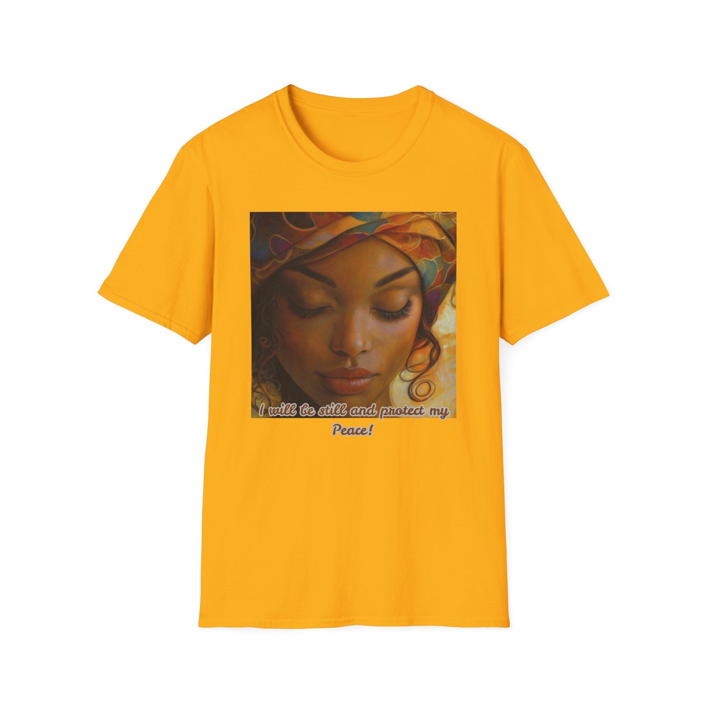 Serene Soul Unisex Softstyle T-Shirt, Relaxed Fit Tee, Affirmation Shirt, Self-Care Apparel, Gift for Mindfulness Lovers