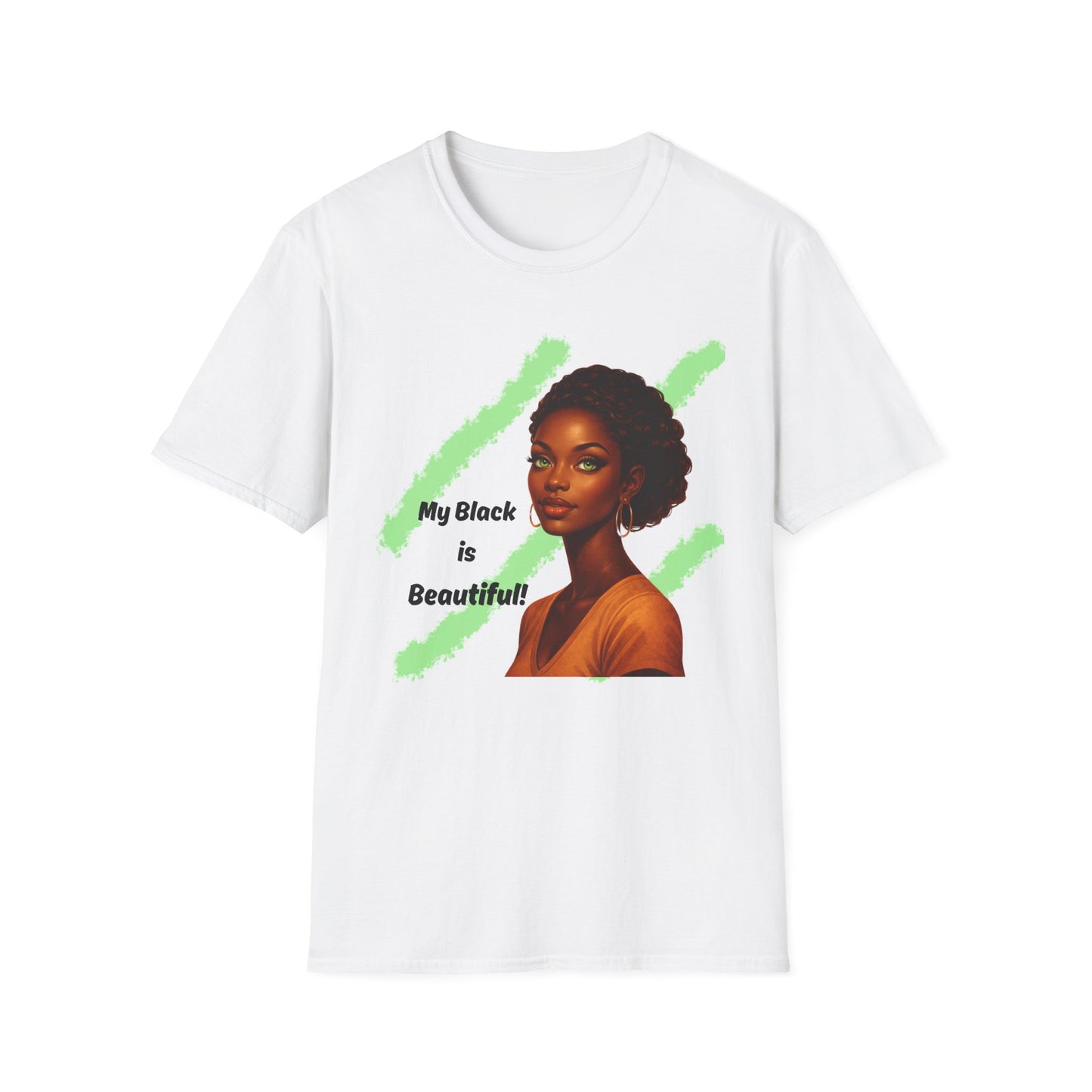 Melanin Queen Graphic T-Shirt – Black Is Beautiful Tee | Afro Woman Art Shirt | Black Girl Magic Streetwear | Empowerment Apparel