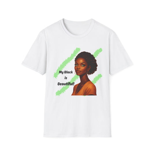 Melanin Queen Graphic T-Shirt – Black Is Beautiful Tee | Afro Woman Art Shirt | Black Girl Magic Streetwear | Empowerment Apparel