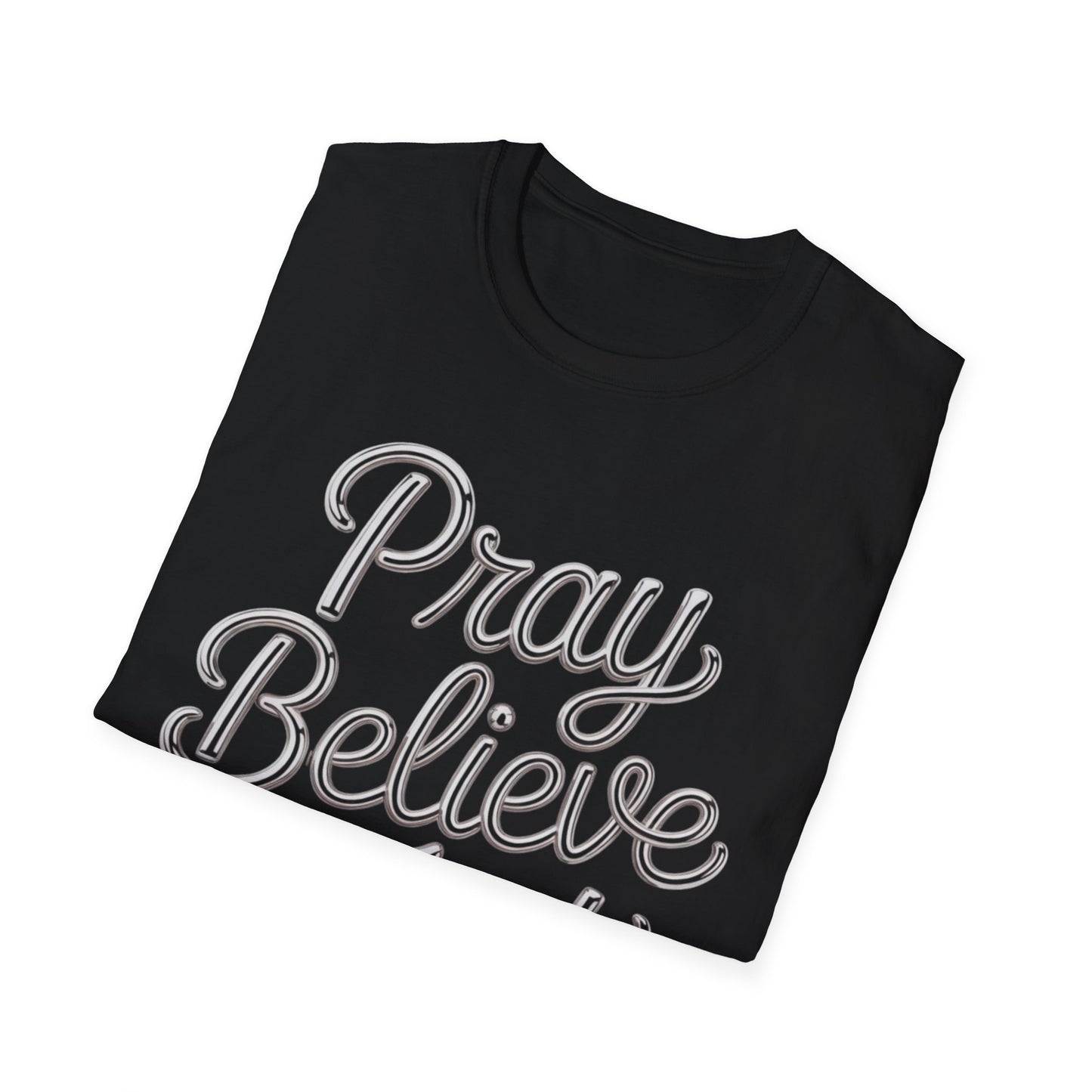 Pray Believe Trust Shirt – Faith प्रेर Inspirational Graphic Tee