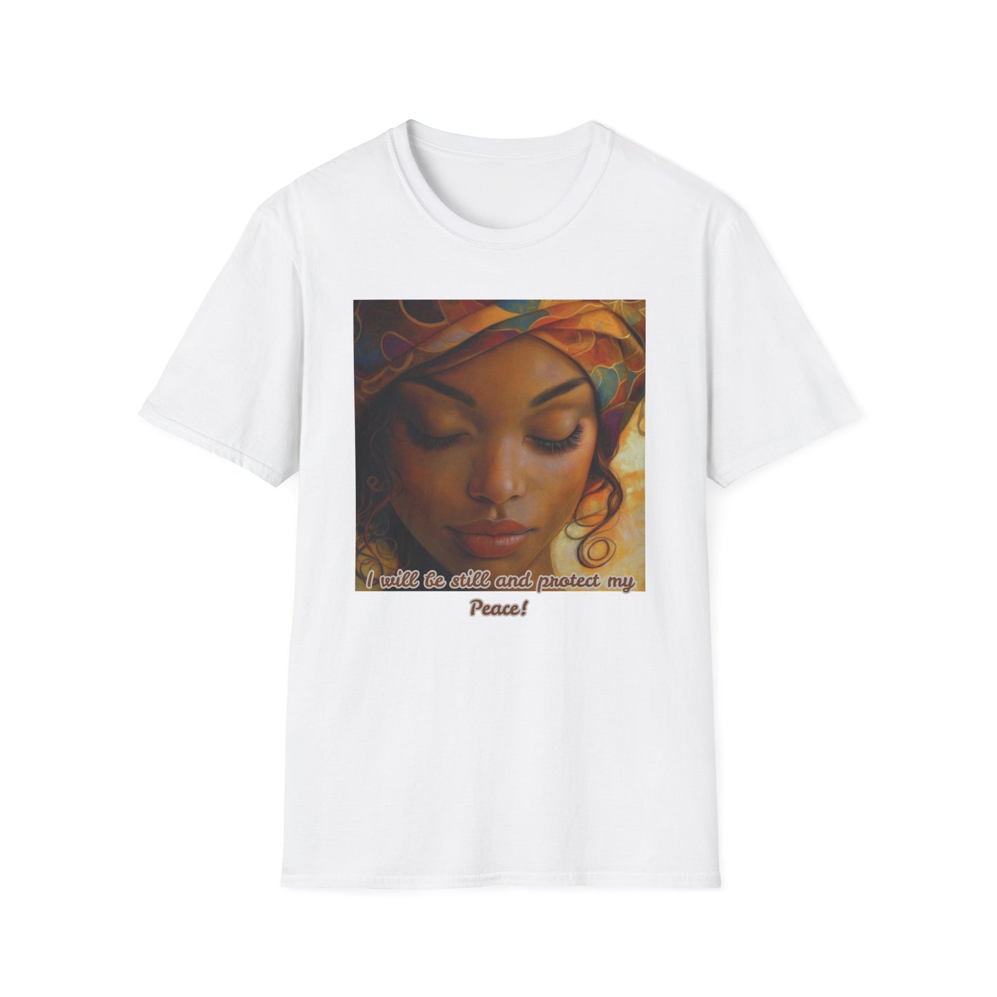 Serene Soul Unisex Softstyle T-Shirt, Relaxed Fit Tee, Affirmation Shirt, Self-Care Apparel, Gift for Mindfulness Lovers