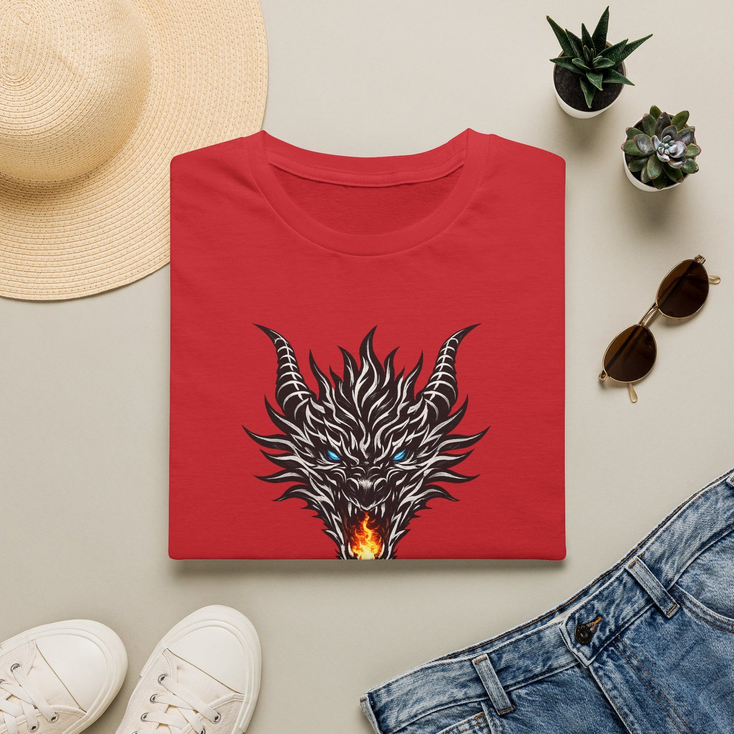 Dragon Flame T‑Shirt — "Dreams don't make kings. Dragons did." Fantasy Graphic Tee